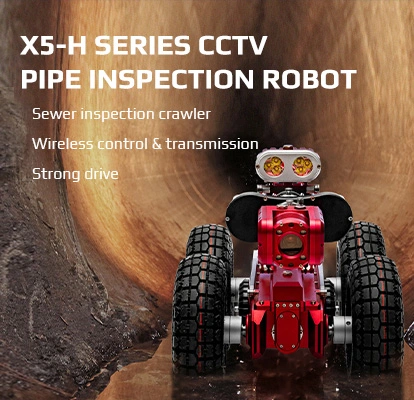 روبوت فحص الأنابيب CCTV من سلسلة ،