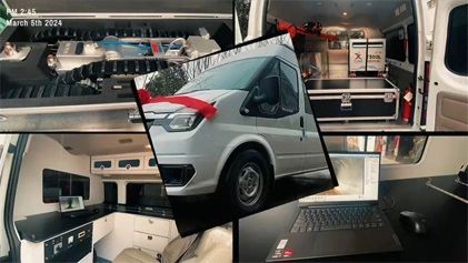 مركبة الكشف عن خط أنابيب متعددة الوظائف على الإنترنت 5G
